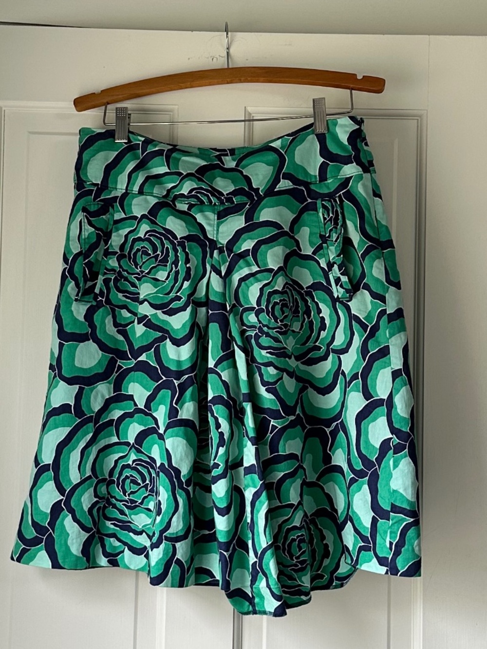 Ann Taylor Floral Cotton Skirt, Size 10